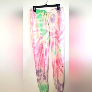 N:PHILANTHROPY - size M- Rainbow Tie Dyed Distressed sweat pants joggers